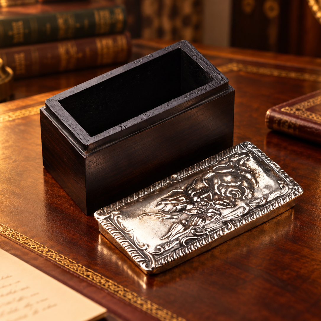 Edwardian Silver Repoussé Keepsake Box