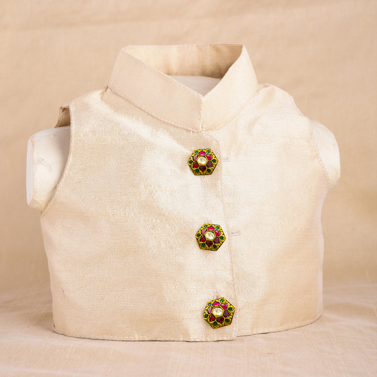 HEXA FLORAL BUTTON