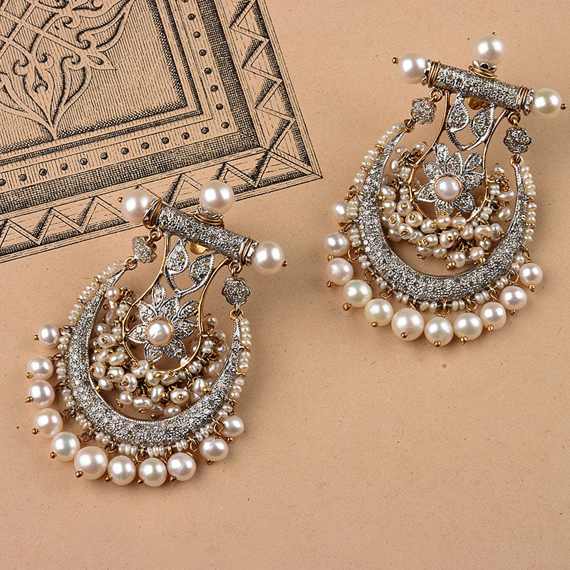 MOONLIT FLORAL CHANDBALI